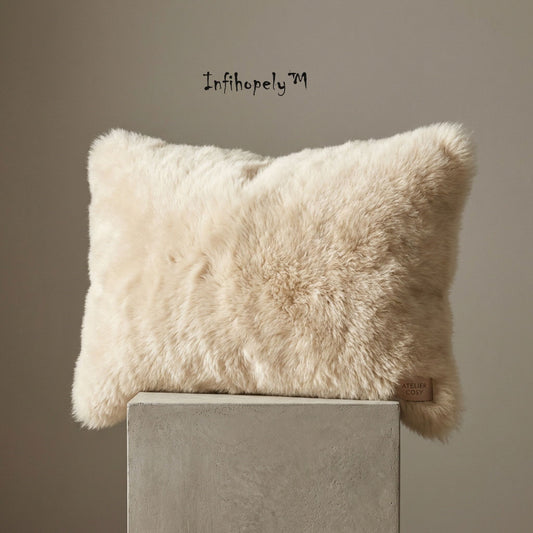 ☁️Infihopely™ THE ALPINE CLOUD CUSHION "We spend our days interacting with flat glass and cold steel. The Alpine Cloud is a tactile rebellion—an incredibly dense, yielding form that invites you to close your eyes and simply feel."